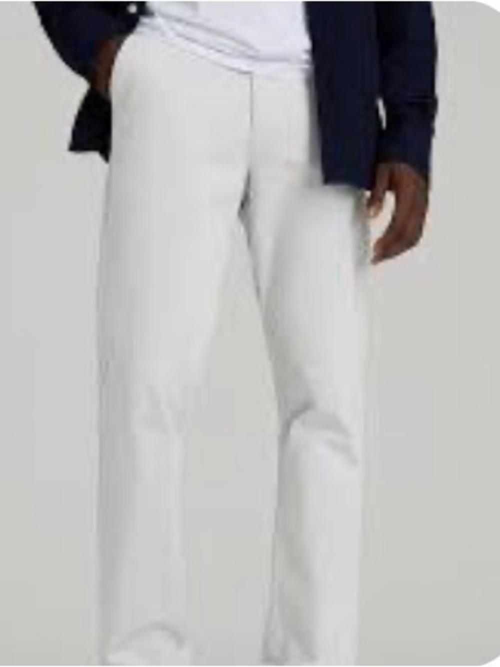 EXPRESS Men's White Straight -Leg Pants